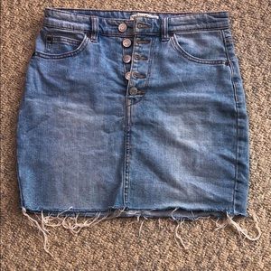 Pull&bear size 28 denim pencil skirt